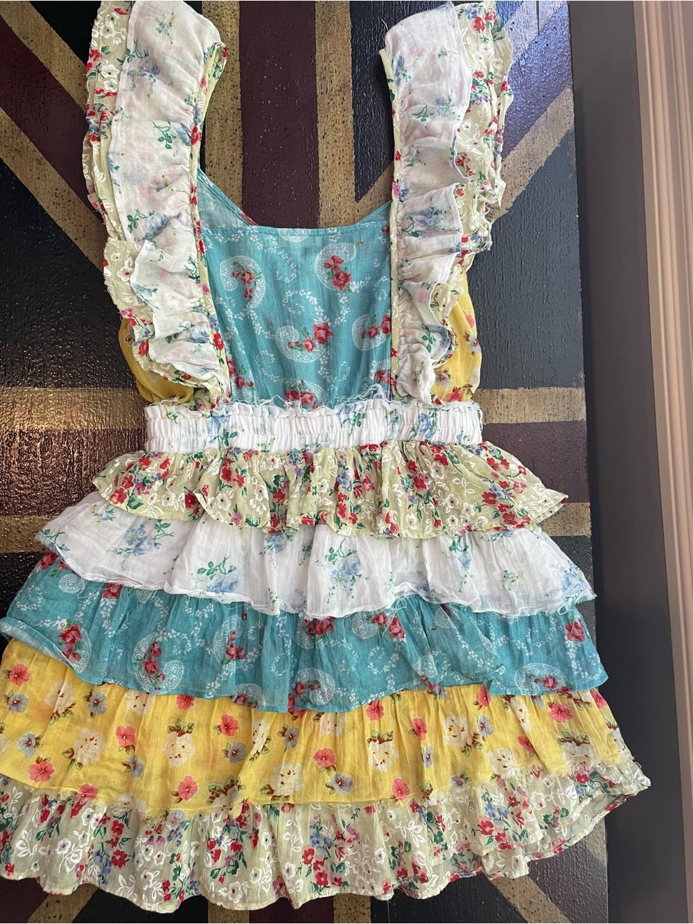 LoveShackFancy Phyllis mini dress Tiered Ruffle Mini Dress EUC size 4 - Picture 4 of 4